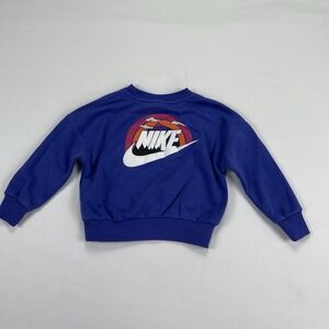NIKE Toddler Sweatshirt Size 2T  1-2YRS Snow Day" Fleece Sweatshirt Sweater